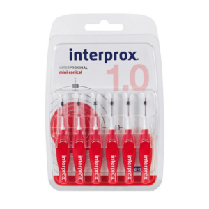Interprox Plus Mini Conical Brosse Interdentaire 1.0 Rouge 6 Pièces