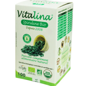 Vitalina Spiruline Bio - 100 Comprimés