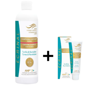 Ecrinal Shampooing Femme 400ml+Serum Apaisant Capillaire Offert Pack
