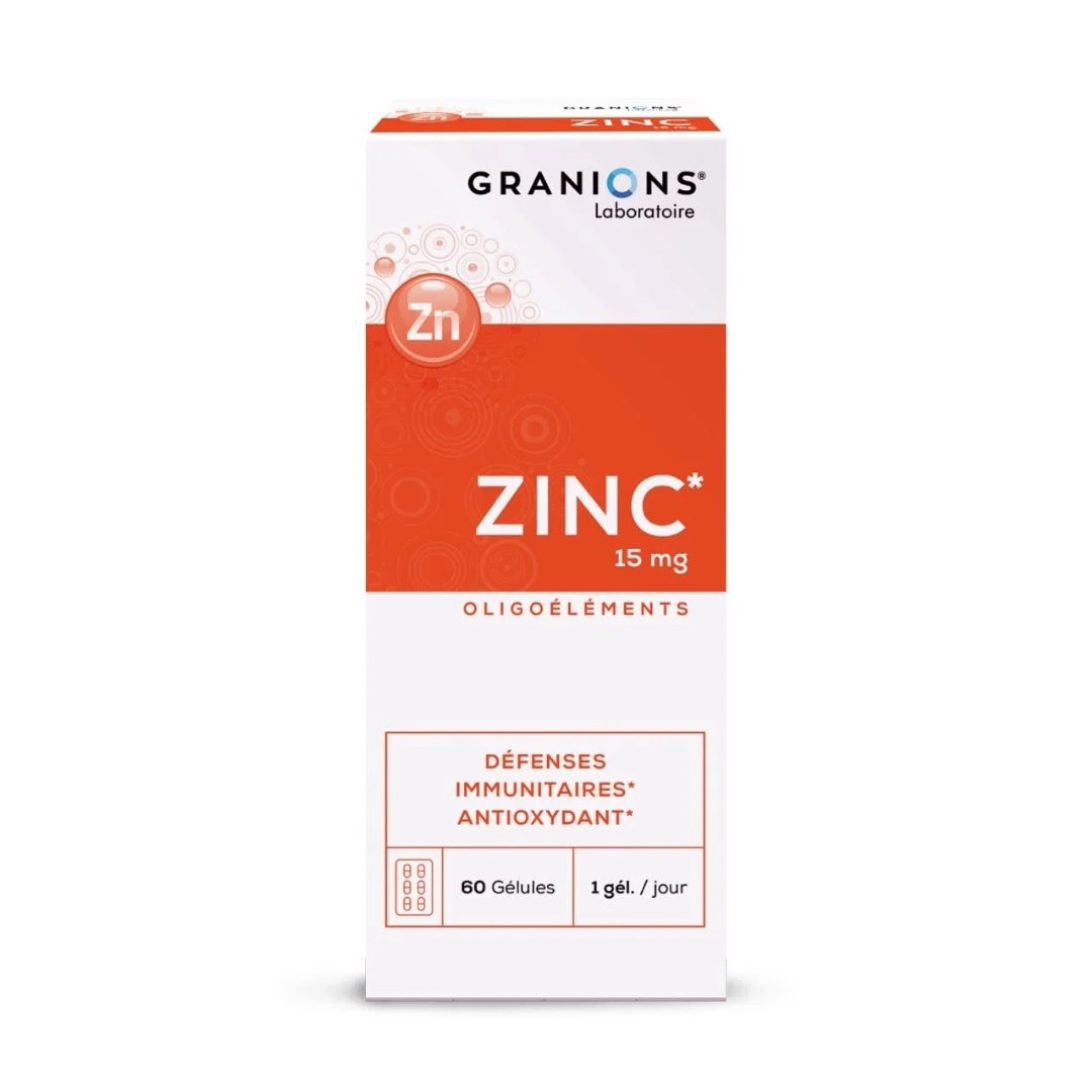 GRANIONS - Zinc 15 mg B60 gélules