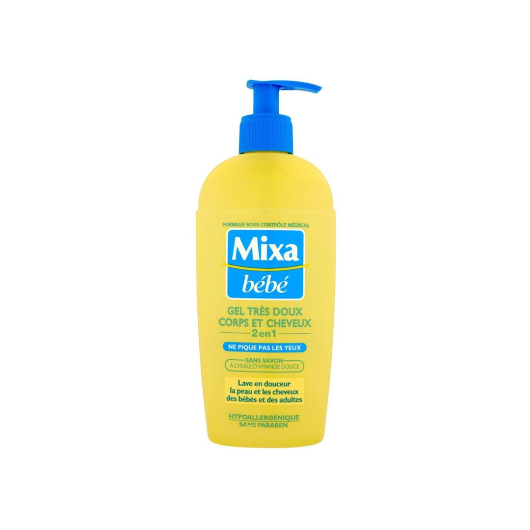 Mixa Bebe Gel Corps & Cheveux Tres doux 2en1 250ml