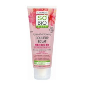SO BIO APRES SHAMPOOING COULEUR ECLAT HIBISCUS 200ML