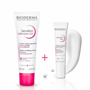 Bioderma Sensibio Defensive Rich 40ml+Sensibio Gel Contour Yeux 15ml Pack