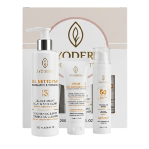 Zyoderm Dermawhite Creme Eclaircissante+Creme Solaire Invisible+Gel Nettoyent Coffret